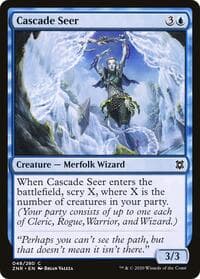 Cascade Seer - Zendikar Rising - Magic: The Gathering card