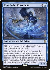 Coralhelm Chronicler - Zendikar Rising - Magic: The Gathering card