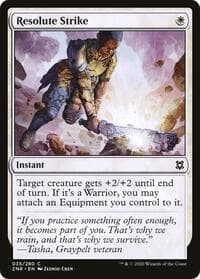 Resolute Strike - Zendikar Rising - Magic: The Gathering card