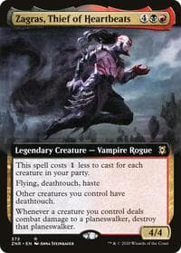 Zagras, Thief of Heartbeats (Extended Art) - Zendikar Rising - Magic: The Gathering card