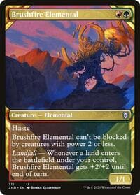Brushfire Elemental (Showcase) - Zendikar Rising - Magic: The Gathering card