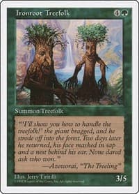 Ironroot Treefolk - Fifth Edition - Magic: The Gathering card