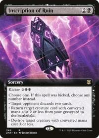 Inscription of Ruin (Extended Art) - Zendikar Rising - Magic: The Gathering card