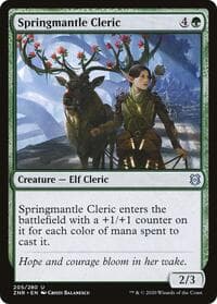 Springmantle Cleric - Zendikar Rising - Magic: The Gathering card