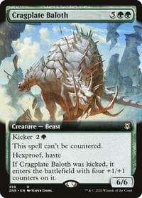 Cragplate Baloth (Extended Art) - Zendikar Rising - Magic: The Gathering card