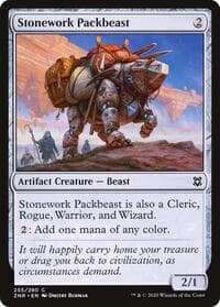 Stonework Packbeast - Zendikar Rising - Magic: The Gathering card