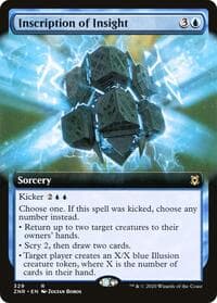 Inscription of Insight (Extended Art) - Zendikar Rising - Magic: The Gathering card