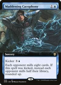 Maddening Cacophony (Extended Art) - Zendikar Rising - Magic: The Gathering card