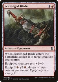 Scavenged Blade - Zendikar Rising - Magic: The Gathering card