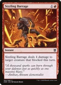 Sizzling Barrage - Zendikar Rising - Magic: The Gathering card