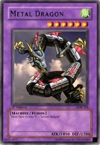 Metal Dragon - The Legend of Blue Eyes White Dragon - YuGiOh card