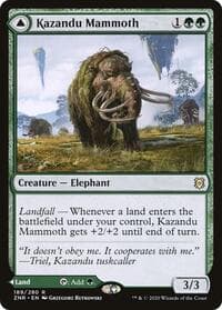 Kazandu Mammoth - Zendikar Rising - Magic: The Gathering card