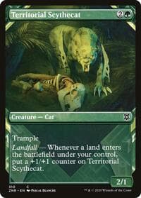 Territorial Scythecat (Showcase) - Zendikar Rising - Magic: The Gathering card