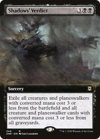 Shadows' Verdict (Extended Art) - Zendikar Rising - Magic: The Gathering card