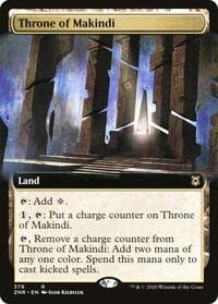 Throne of Makindi (Extended Art) - Zendikar Rising - Magic: The Gathering card