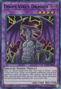 Doom Virus Dragon (Blue) - Dragons of Legend: The Complete Series - YuGiOh card