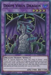 Doom Virus Dragon (Green) - Dragons of Legend: The Complete Series - YuGiOh card