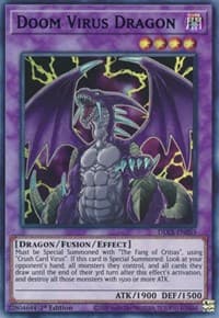 Doom Virus Dragon (Purple) - Dragons of Legend: The Complete Series - YuGiOh card