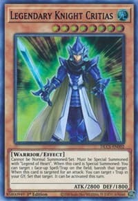 Legendary Knight Critias (Blue) - Dragons of Legend: The Complete Series - YuGiOh card