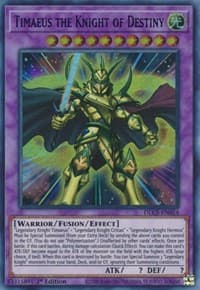 Timaeus the Knight of Destiny (Blue) - Dragons of Legend: The Complete Series - YuGiOh card