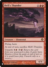 Hell's Thunder - The List Reprints - Magic: The Gathering card