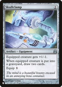 Skullclamp (CMD) - The List Reprints - Magic: The Gathering card
