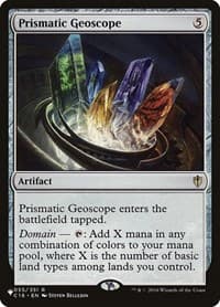 Prismatic Geoscope - The List Reprints - Magic: The Gathering card