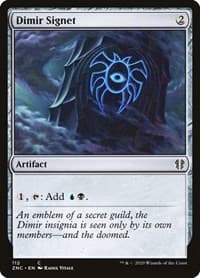 Dimir Signet - Commander: Zendikar Rising - Magic: The Gathering card