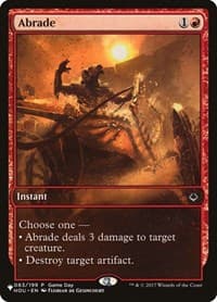 Abrade (HOU) - The List Reprints - Magic: The Gathering card