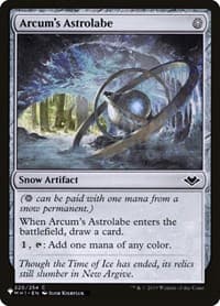 Arcum's Astrolabe - The List Reprints - Magic: The Gathering card