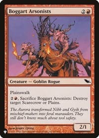 Boggart Arsonists - The List Reprints - Magic: The Gathering card