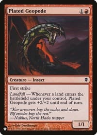 Plated Geopede - The List Reprints - Magic: The Gathering card
