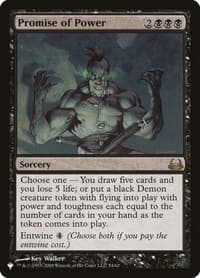 Promise of Power - The List Reprints - Magic: The Gathering card