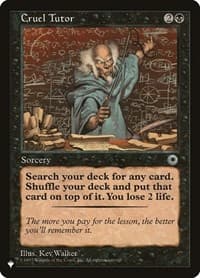 Cruel Tutor - The List Reprints - Magic: The Gathering card