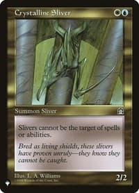 Crystalline Sliver - The List Reprints - Magic: The Gathering card