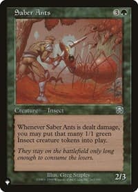 Saber Ants - The List Reprints - Magic: The Gathering card