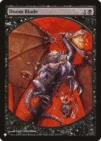 Doom Blade - The List Reprints - Magic: The Gathering card