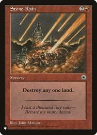 Stone Rain - The List Reprints - Magic: The Gathering card