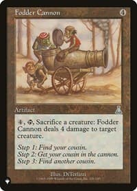 Fodder Cannon - The List Reprints - Magic: The Gathering card