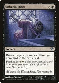 Unburial Rites - The List Reprints - Magic: The Gathering card