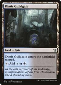 Dimir Guildgate - Commander: Zendikar Rising - Magic: The Gathering card