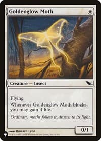 Goldenglow Moth - The List Reprints - Magic: The Gathering card