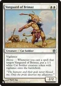 Vanguard of Brimaz - The List Reprints - Magic: The Gathering card