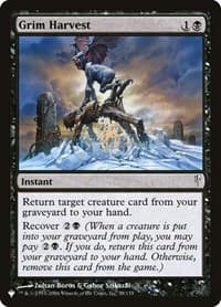 Grim Harvest - The List Reprints - Magic: The Gathering card