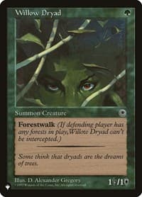 Willow Dryad - The List Reprints - Magic: The Gathering card