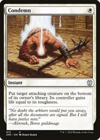 Condemn - Commander: Zendikar Rising - Magic: The Gathering card