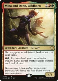Mina and Denn, Wildborn - Commander: Zendikar Rising - Magic: The Gathering card