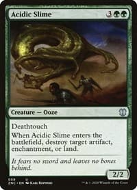 Acidic Slime - Commander: Zendikar Rising - Magic: The Gathering card