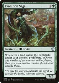 Evolution Sage - Commander: Zendikar Rising - Magic: The Gathering card