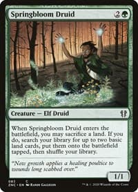 Springbloom Druid - Commander: Zendikar Rising - Magic: The Gathering card